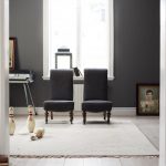 elegant Gray Portray Wall Additionally White Picket Glasses Window Frame lovely Great Chair In Living Room Design Interior With Classic Carpet On Wooden Flooring