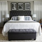 Headboard headboard Ikea black headboard black headboard Ikea gothic headboard gothic headboard Ikea black and white bedroom interior black elegant headboard paired-table lamps black console