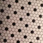 cool adorable wonderful nice adorable sample of honeycomb tiles with white and black concept which is suitable for bathroom decoration