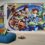 wonderful-nice-adorable-cool-fantastic-toy-story-bedroom-ideas-beautifu-with-large-picture-on-wall-with-nice-realistic-design