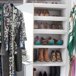 simple california closets nyc reviews in wooden with shoes in storage and rods under shelving
