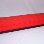 Elegant and luxurious red upholstered seat