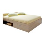 bedroom white wood low profile frame shelf wood queen bed drawers
