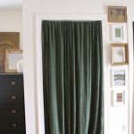 curtains rod pictures wall cabinet mirror