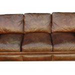 distressed leather sofa brown