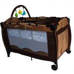 Brown Baby Travel Bed