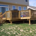 Home Deck With Stairs At Home Outdoor