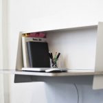 Simple and small folding desk with single shelf