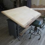 Vintage Drafting Table Old Style And Chair