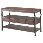 skinny console table with storage