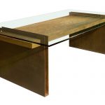 Wooden Dining Room Table With Rectangular Glass On Top