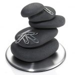 creative-design-of-INUKSHUK-magnetic-desk-stones-as-paper-clip-holder-and-picture-holder-and-universal-office-item-and-made-of-synthetic-resin-and-stainless-steel-base