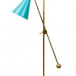Adjustable Direction Of Turquoise Floor Lamp