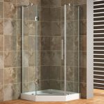 Modern Corner Shower Units With Glass Shower Door