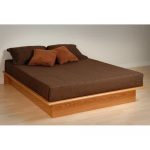 Simple solid wood platform bed frame