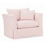 Vertical strip patterns slipcover for chair