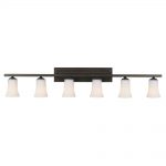 country bathroom decorating ideas with boulevard 6 light vanity fixture