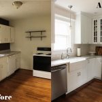 Kitchen Makeovers On A Budget With White Cabinet And Elegant Style