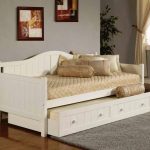 Classic style daybed trundle IKEA supported with armrests and backrest