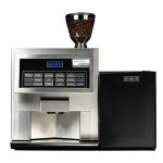 square automatic coffee machine with setting flat buttons features coffe beans tube feature scale feature minimalist direct line feature
