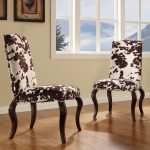two series of cowhide chairs as dining furniture