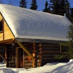 An off grid log cabin