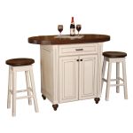 Small wine bar idea with two barstools