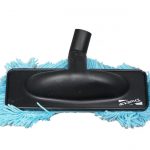 gorgeous best dust mop designed in black plastic material with light blue hairs made of wool