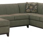 Tight back sectional sofa in grey three grey throw pillows