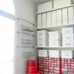 White boxes arrangement as smart alternative storage solution wall metal kits