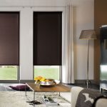 classic sleek grey ikea blackout blinds for clean modern living room  with beige sectional sofa wooden cupboard gold floor lamp and beige fur rug