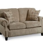 comfotable twin size sleeper sofa in brown pallet decorated with decorative cushions on its top plus short leg for modern living room ideas