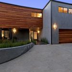 gray stucco wooden modern siding options combination modern house design spaceful front yard