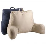 great combination of black and creamy sit up pillow with holder