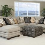 Awesome Surprising Grey Chaise Lounge Sofa WIth U Shaped And Its Pillowsa