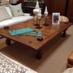 Oversized wooden coffee table  idea