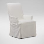 White Slipcovered Chair
