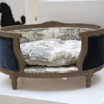 classy stylish dog beds with blue frame and white comfy bed for your lovely dog