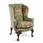 Awesome Pattern On Upholstered Wingback Chair