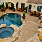 Beautiful Stone Style Of Pool Design For Small Yards