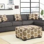 Grey Sofa 2 Piece Sectional Sofa With Chaise And Pillows