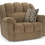Oversized reclining chair idea in light brown