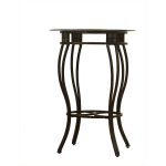 Small Round Industrial Pub Table With Long Legs