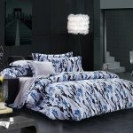 army cool comforter sets in modern bedroom with adorable lamps and black flooring plus nightstand and black wall