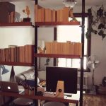 beautiful-wooden-shelves-and-stolmen-poles-and-mid-century-unit-space-spray-painted-in-black-used-as-wall-divider-and-desk-or-workstation