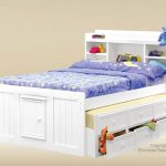 Awesome Star And Moon Theme Of Trundle Beds For Children With White Bed Frame And Storage Places