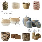 Twelve Random Design And Color Of Senegalese Storage Baskets