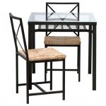 Amazing Dining Room High Top Tables Ikea With Glass And Double Chairs