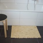 Bamboo shower mat idea white bathtub unit with faucet round black top bench with wood legs