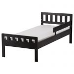 Dark Wooden Twin XL Bed Frame Ikea